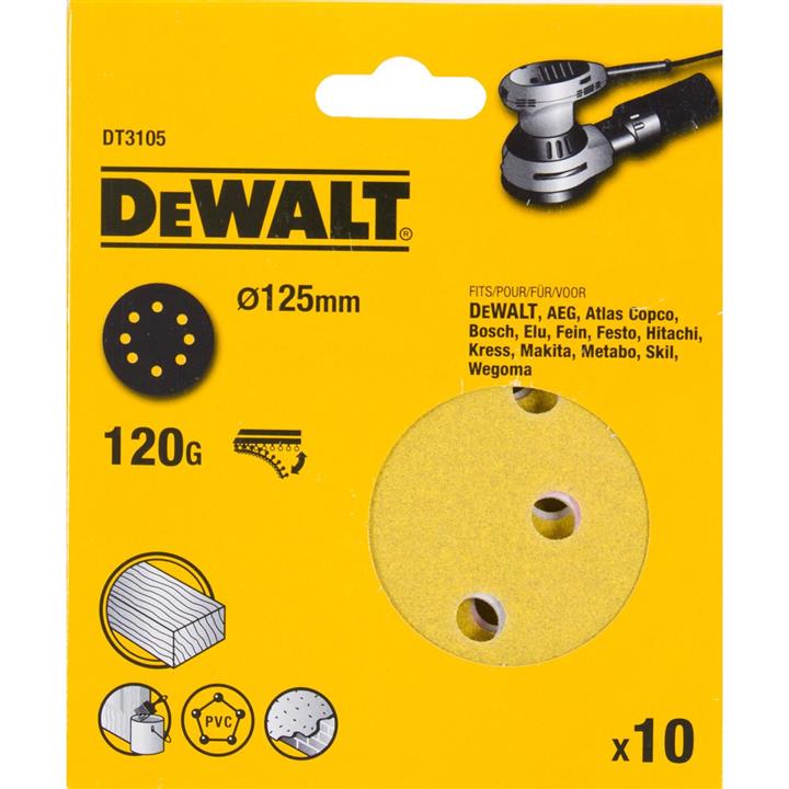 ورق سنباده دیسکی دیوالت مدل DT3105 dewalt